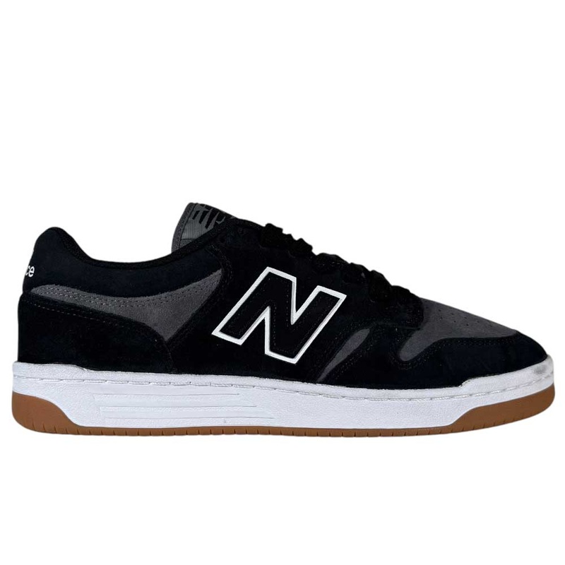 480 MGC New Balance Numeric Shoes  Suede Black Dark Grey 8