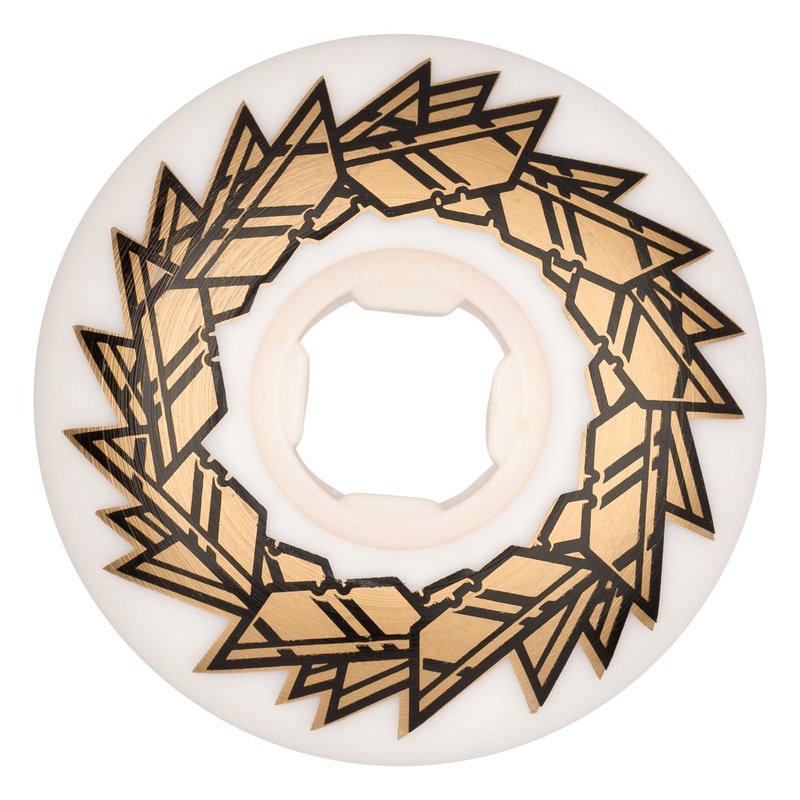 53mm Gold Street Razors Elite EZ EDGE 99a OJ Skateboard Wheels White 53mm