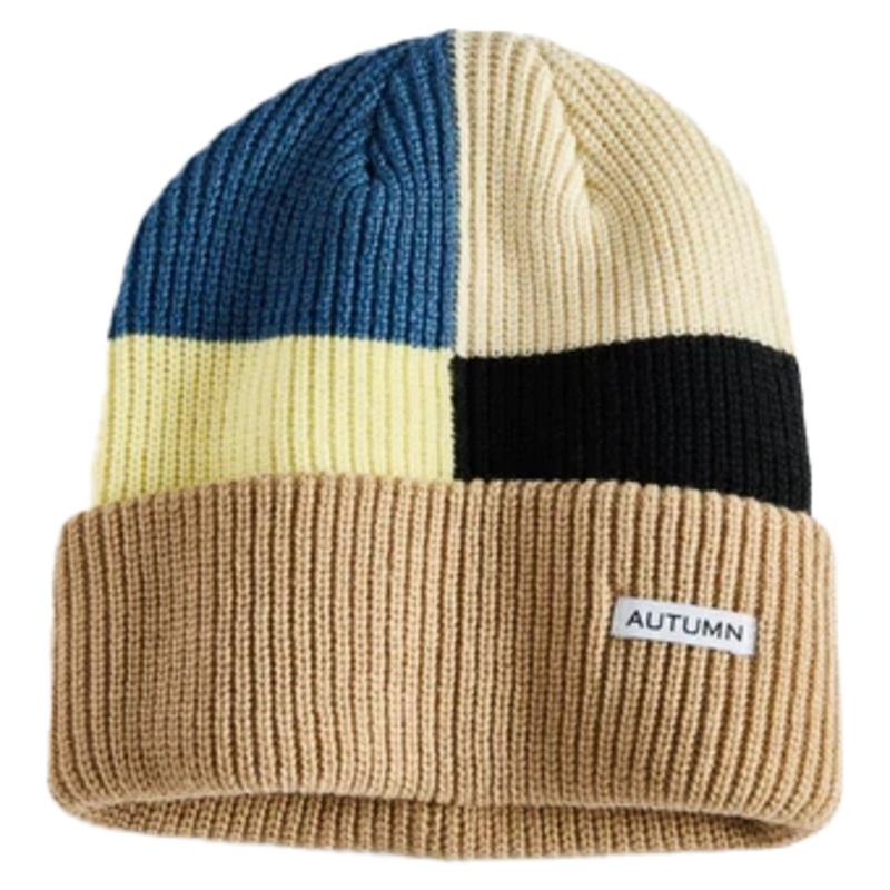 Autumn 2025 Patchwork Beanie Khaki