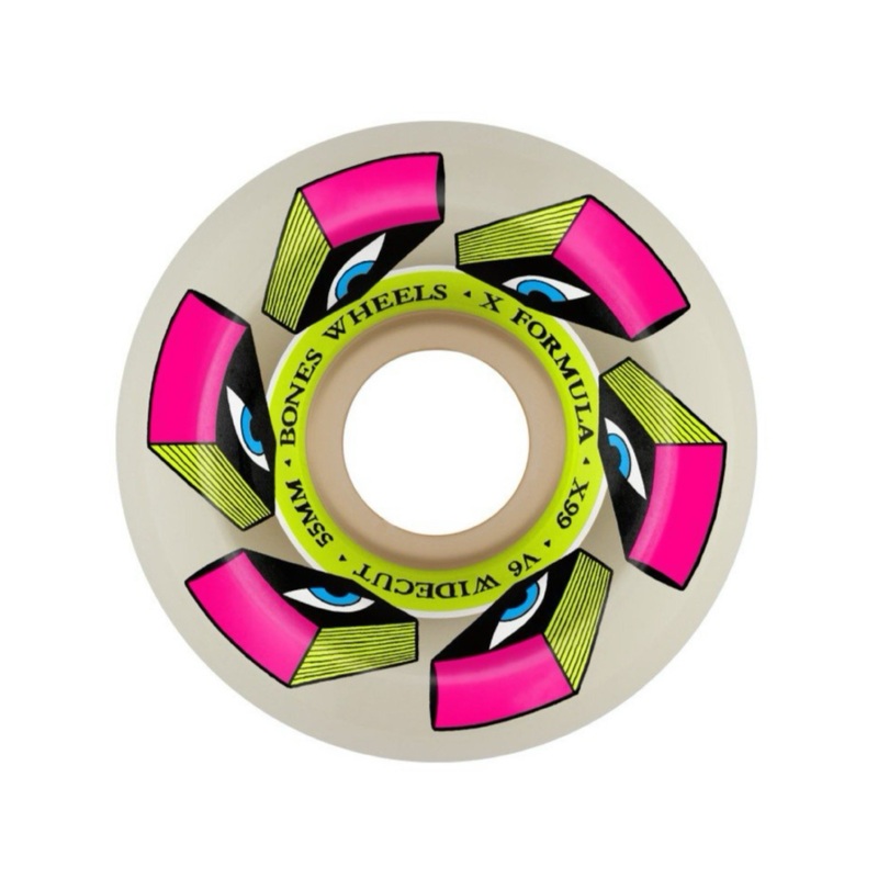 Bones X-Formula Look Book V6 53mm 99a Skateboard Wheels 53mm Duro 99a Conical/Sidecut