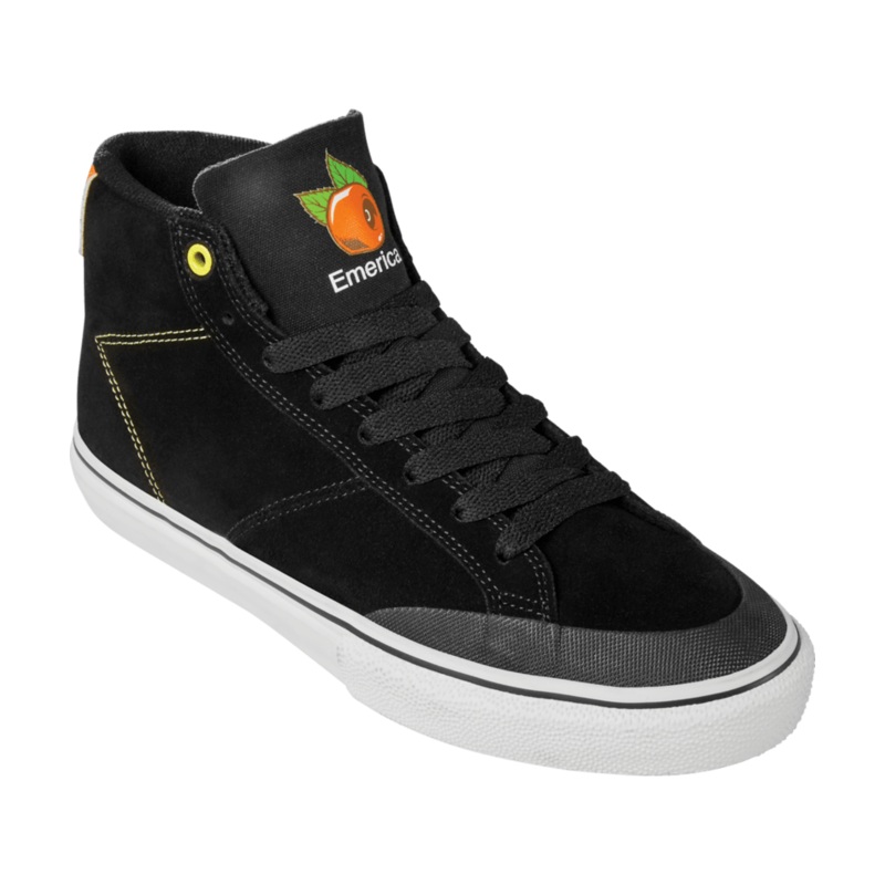 Emerica Omen Hi X OJ Skate Shoes – Black 8 black