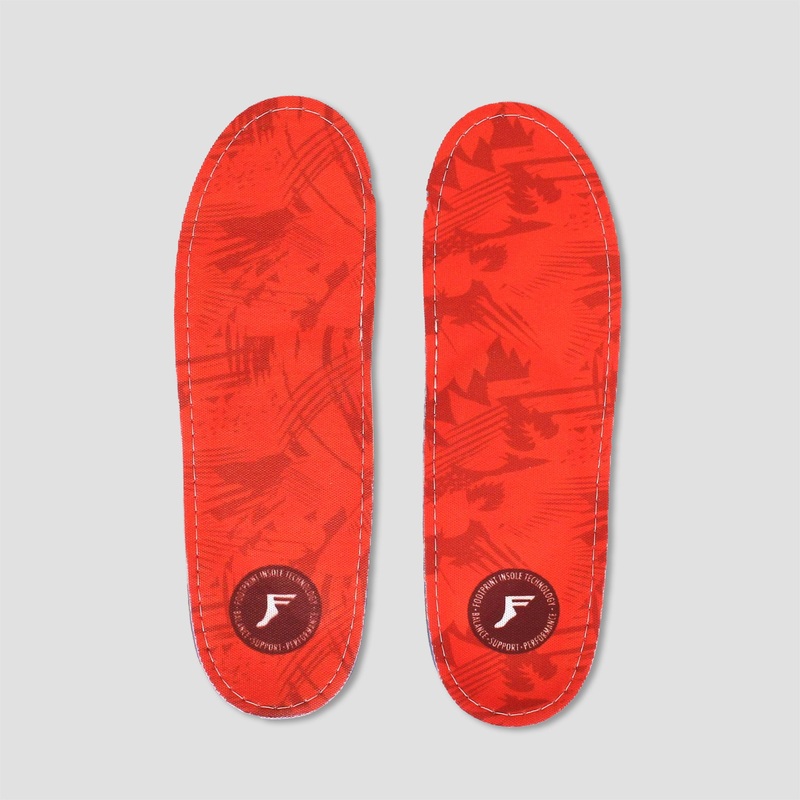 Footprint Kingfoam Orthotics Insoles Orange Camo UK8.5