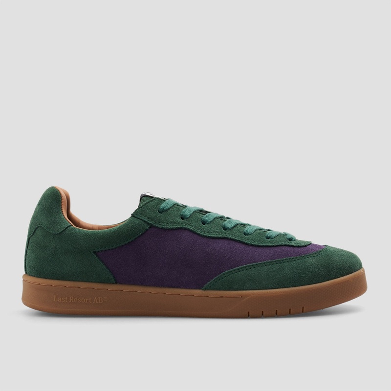 Last Resort AB CM001 Suede Skate Shoes Elm Green / Loganberry / Gum UK3