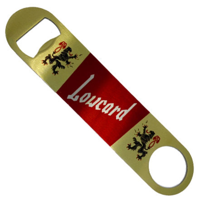 Lowcard Magazine Cheers Bottle Opener Bronze/ Red 7″ x 1.75″