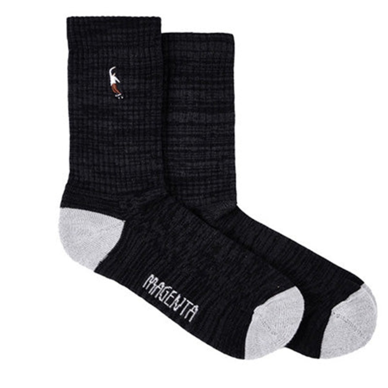 Magenta PWS Embroidered Socks Black One size fits all