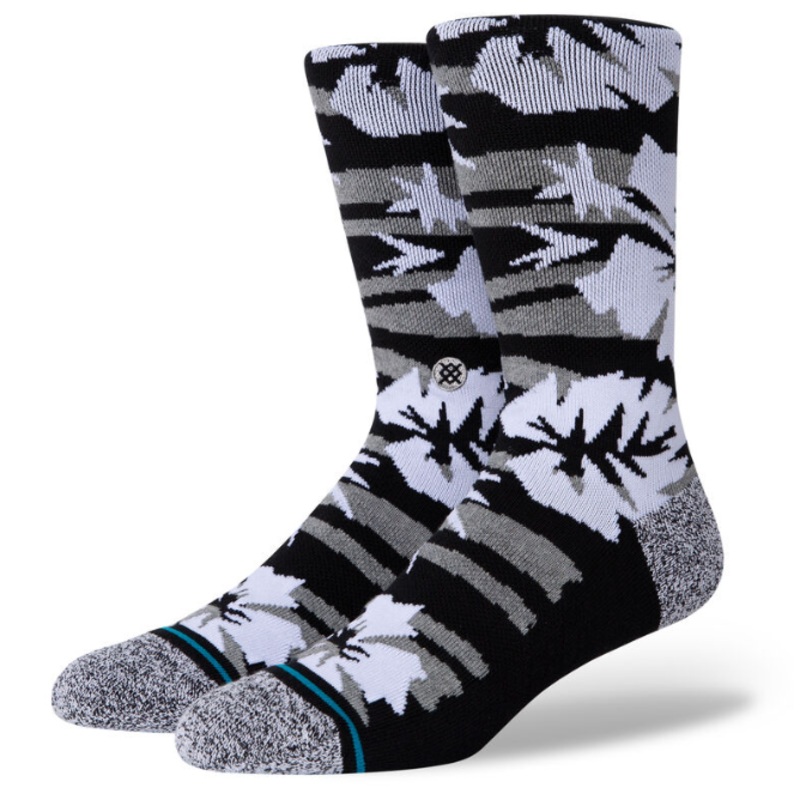 Stance Kukio Crew Socks Large Black