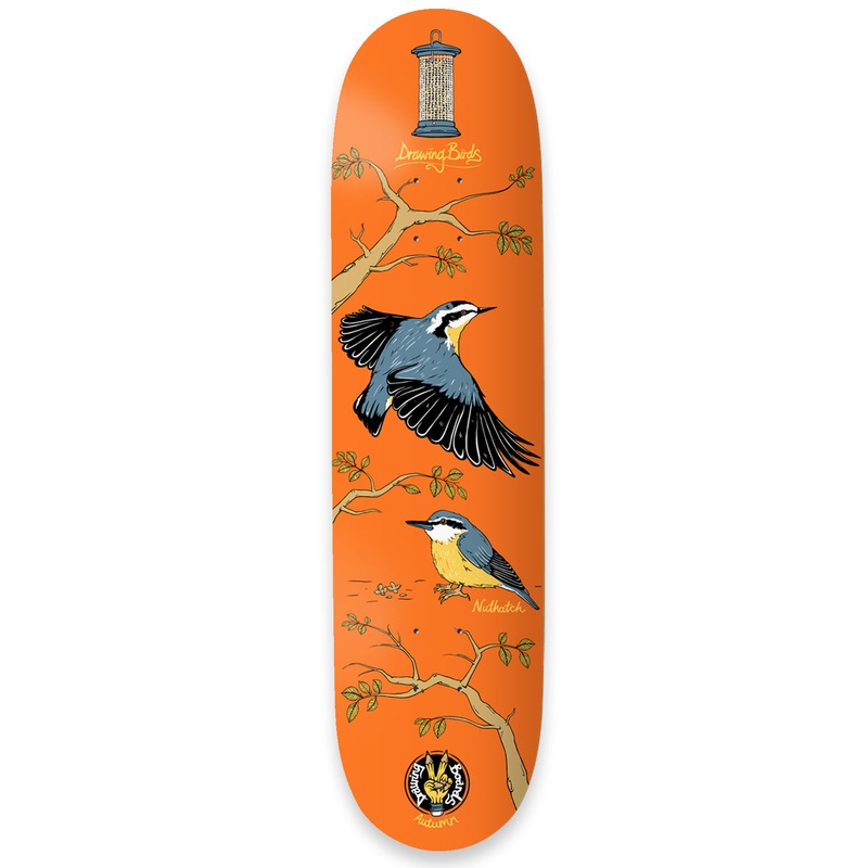 The Drawing Boards – 8.25″ – Seasonal Birds – Nuthatch Deck