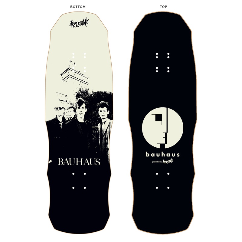 WELCOME X BAUHAUS PORTRAIT ON DARK LORD 9.75″ SKATEBOARD DECK