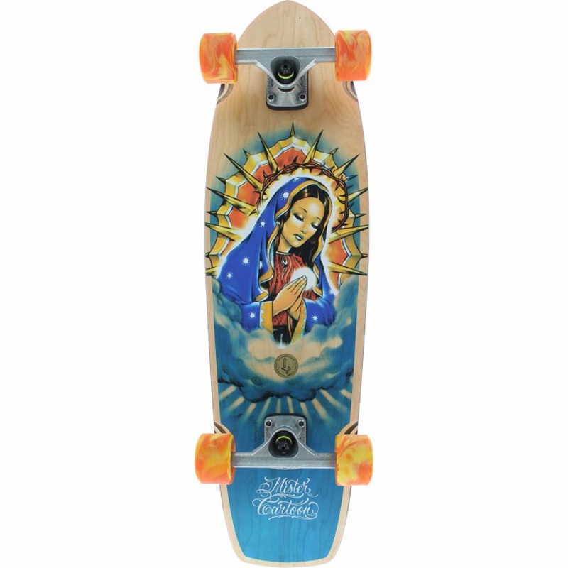 California Locos Guadalupe X Mister Cartoon 31″ Cruiser Longboard Complete
