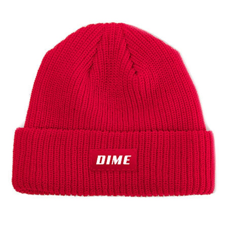 Dime Heavyweight Beanie Red One size fits all