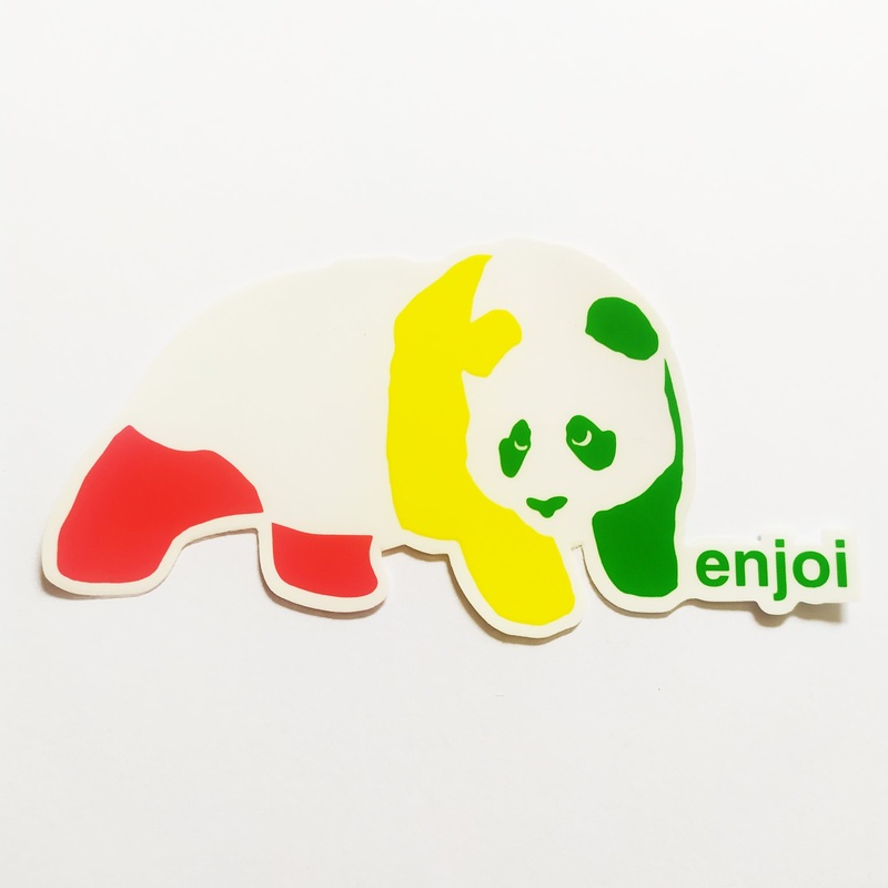 Enjoi Skateboard Sticker – Rasta Panda