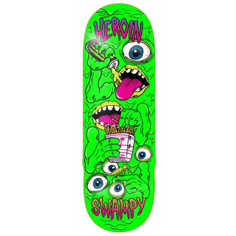 Heroin Swampy Mutate or Die 10.25″ Skateboard Deck 10.25″ WB 14.5″