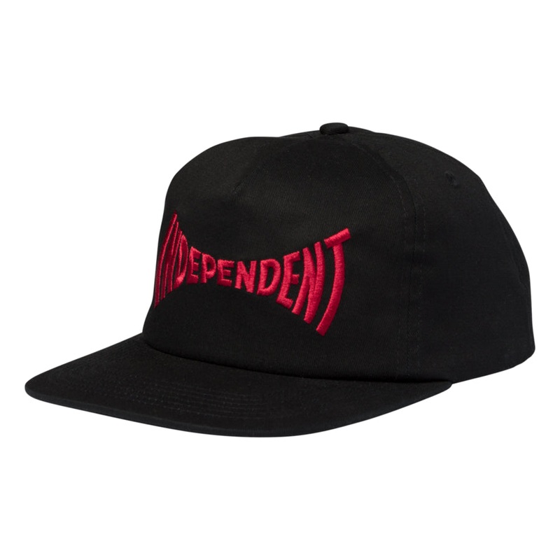 Independent Spanning Snapback Mid Profile Men’s Hat – Black