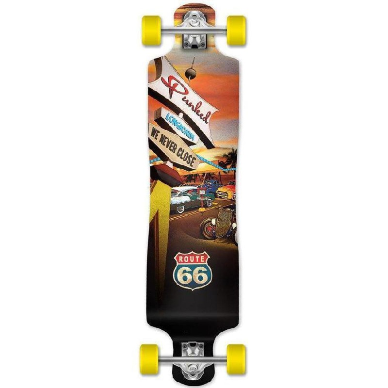 Punked Lowrider Longboard Complete – Route 66 Series – Diner Complete