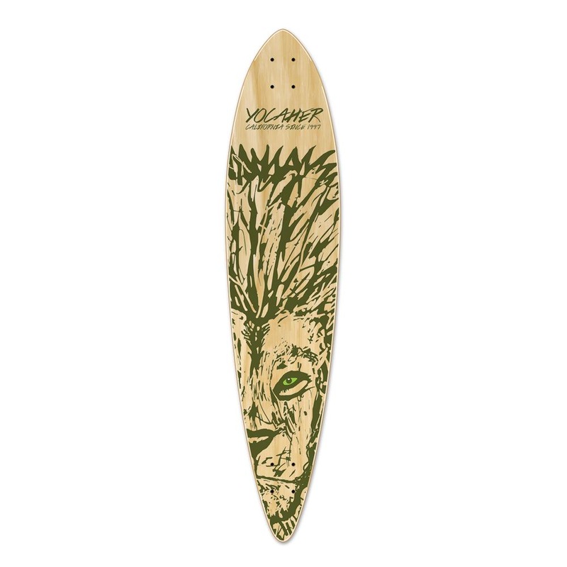 Punked Pintail Longboard Deck – Spirit Animal LION Deck