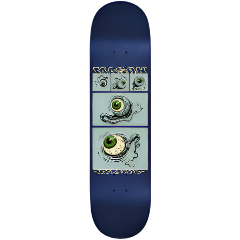 Real Mason Fourth Wall Skateboard Deck Blue Glitter 8.5″ 8.5″