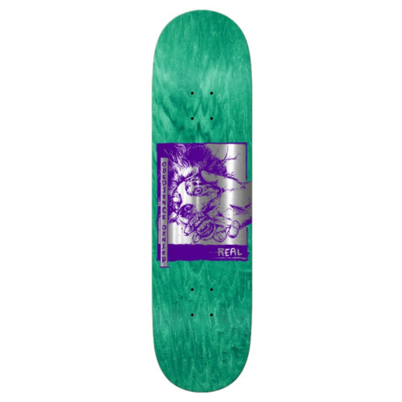 Real Obedience Denied True Fit Skateboard Deck 8.25″ 8.25″ Orange Veneer