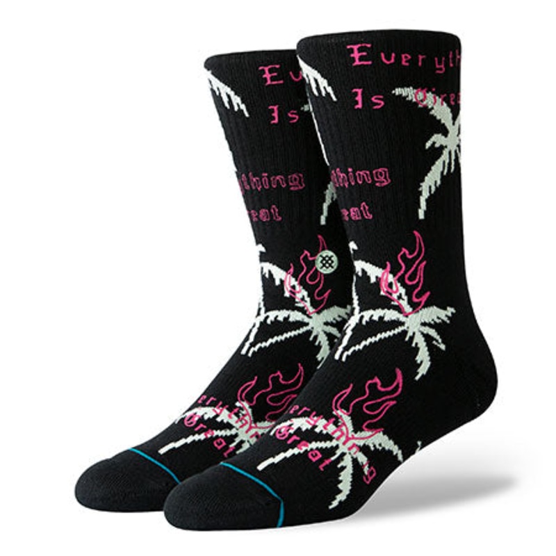 Stance Everything Is Great Socks Black Medium