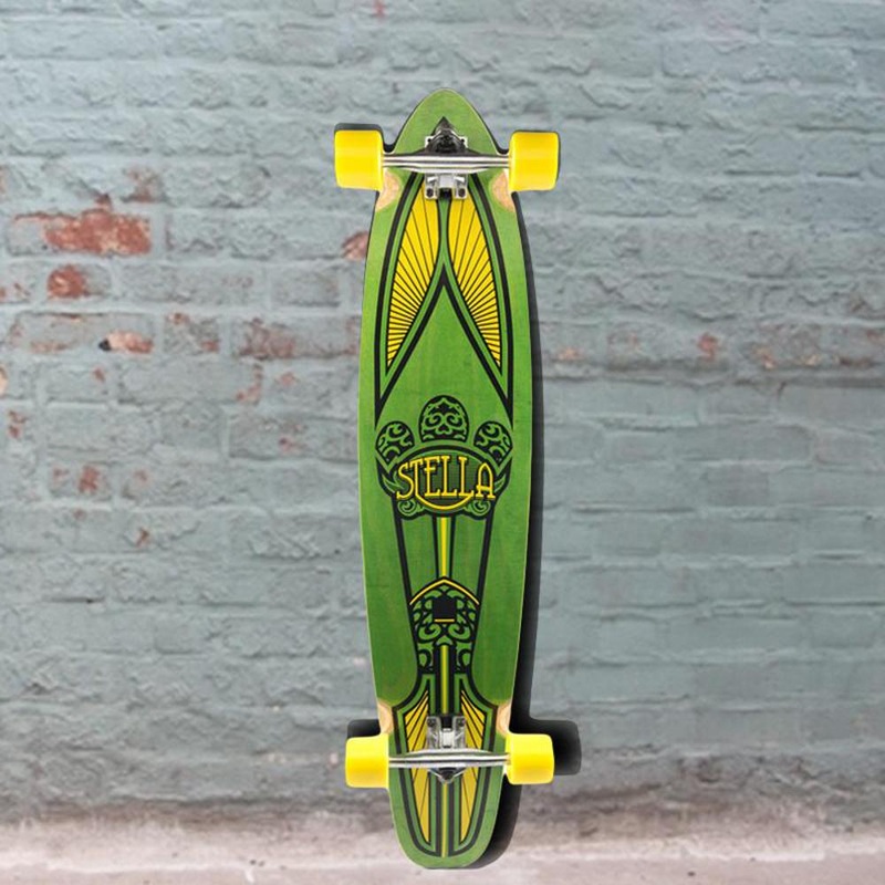 Taj Mahal Green Kicktail longboard Stella 42 inch Complete