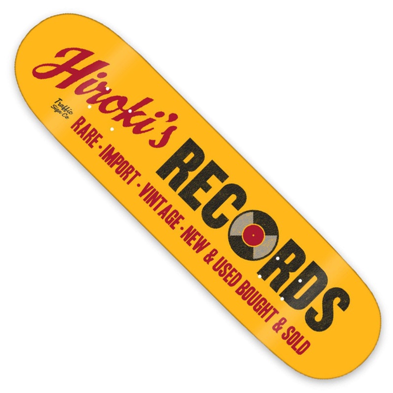 Traffic Skateboards Hirokis Records Deck Multicolor 8.5 x 32.3 WB:14.5