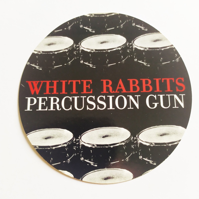White Rabbits – Percussion Gun Music Sticker