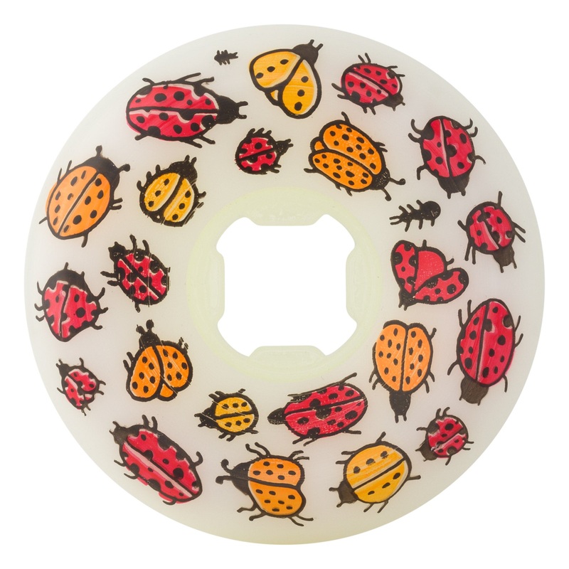 58mm Boserio Ladybugs Original 99a OJ Skateboard Wheels White 58mm