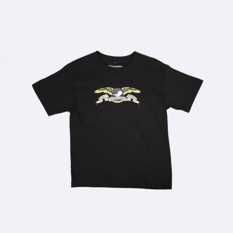 Anti Hero Eagle Youth T-Shirt Black Small