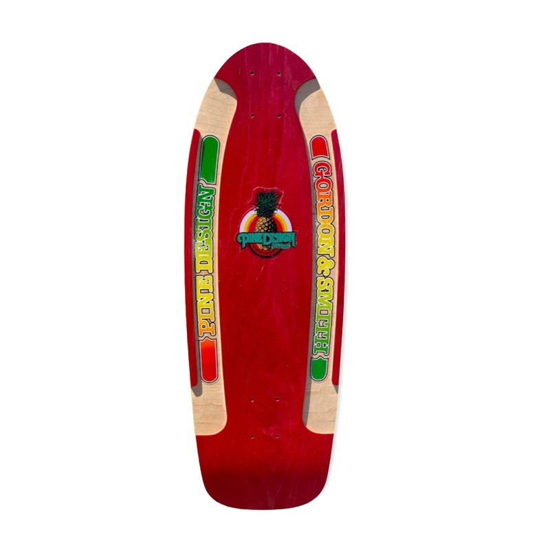 G&S Pine Design II Red Stain Reissue Skateboard Deck