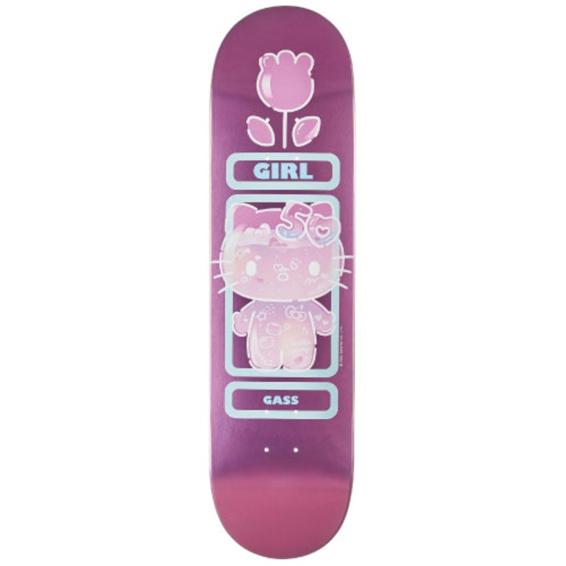 Girl X Hello Kitty 50th Anniversary Gass Skateboard Deck 8.125″ 8.125″