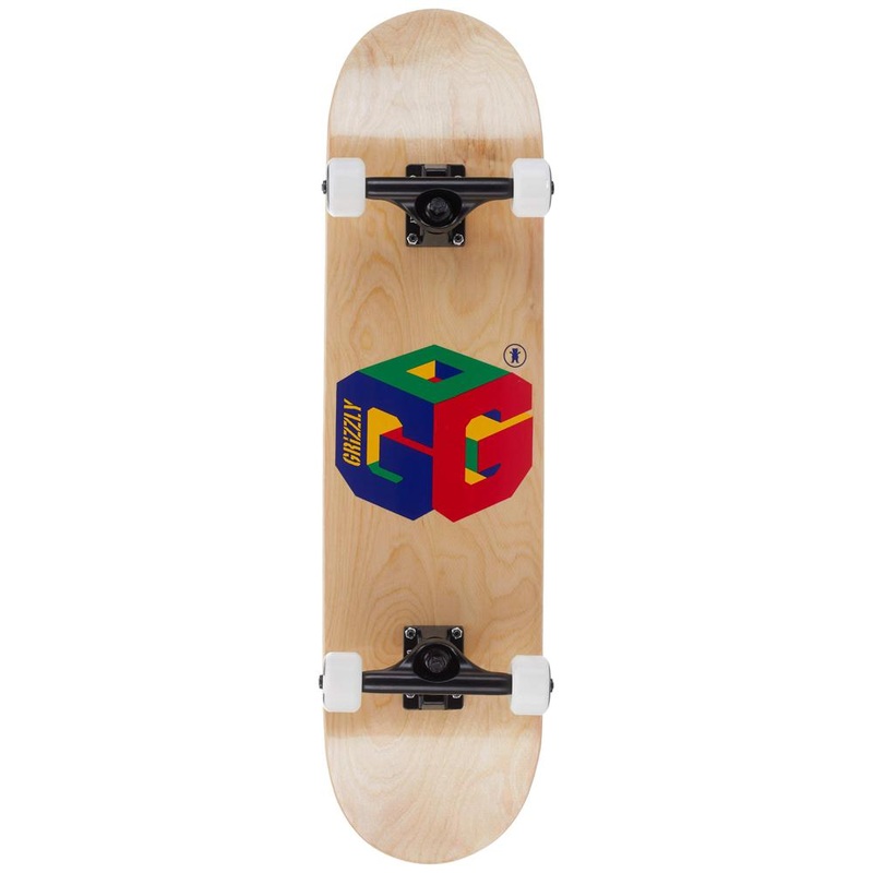 Grizzly G64 Natural 8.0″ Complete Skateboard Complete