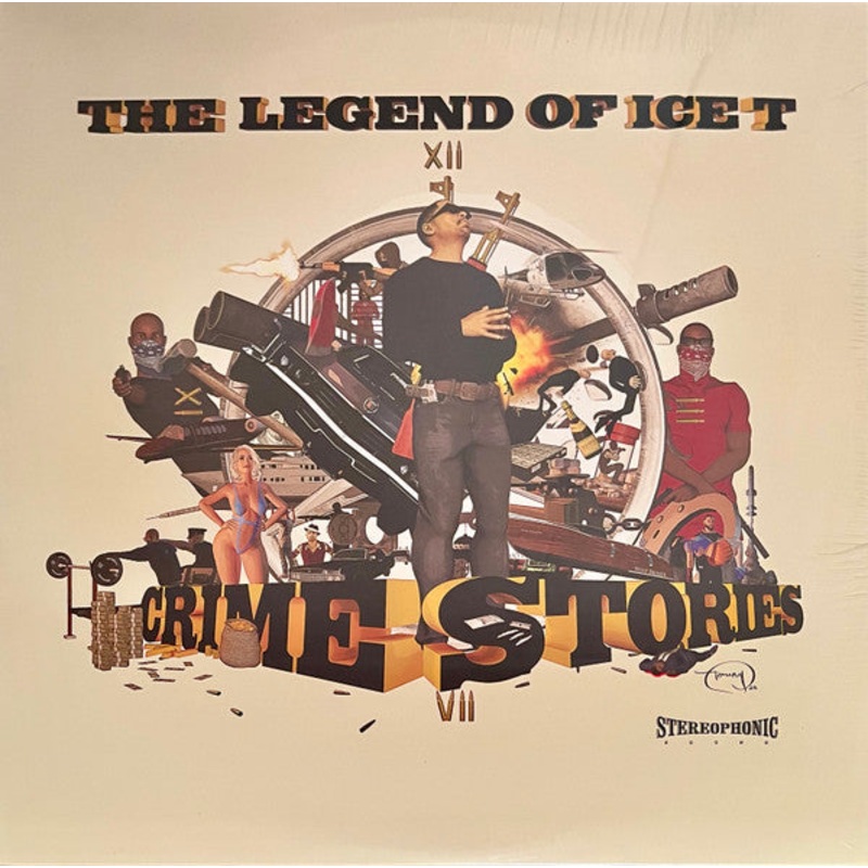Ice-T  The Legend Of Ice T – Crime Stories 3xLP Clear W/ Red Splatter Color Vinyl LP Record