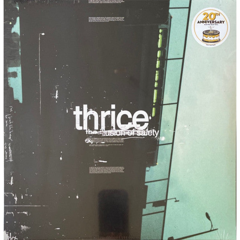 Thrice  The Illusion Of Safety Electric Blue Color Vinyl LP Record