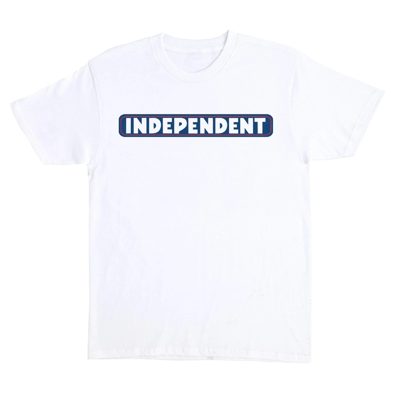 Bar Logo Mens Independent T-Shirt (white – blue) S