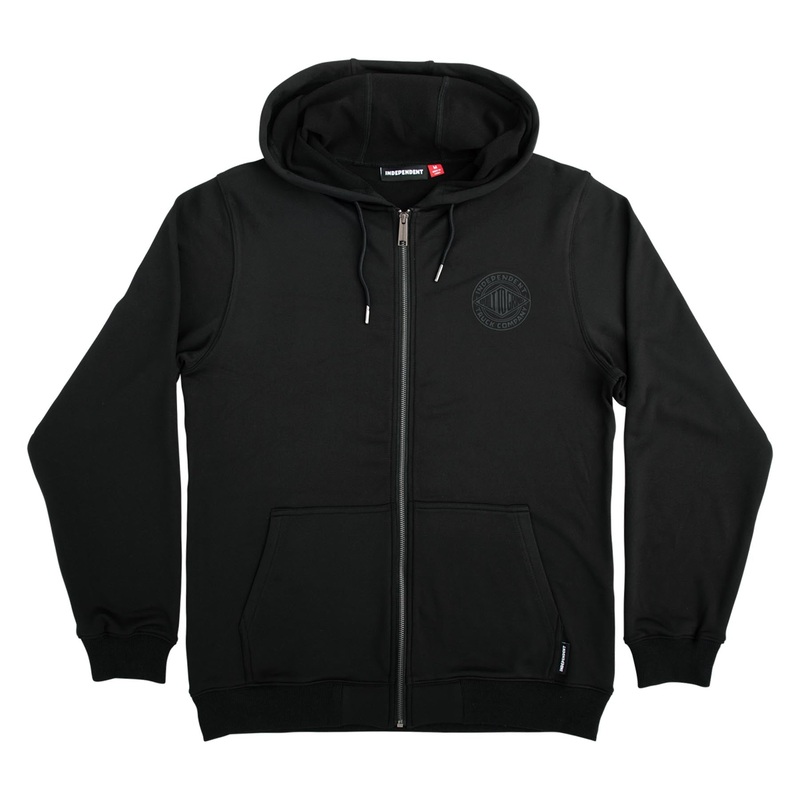 Clipper Mens Independent Zip Hoodie Black S