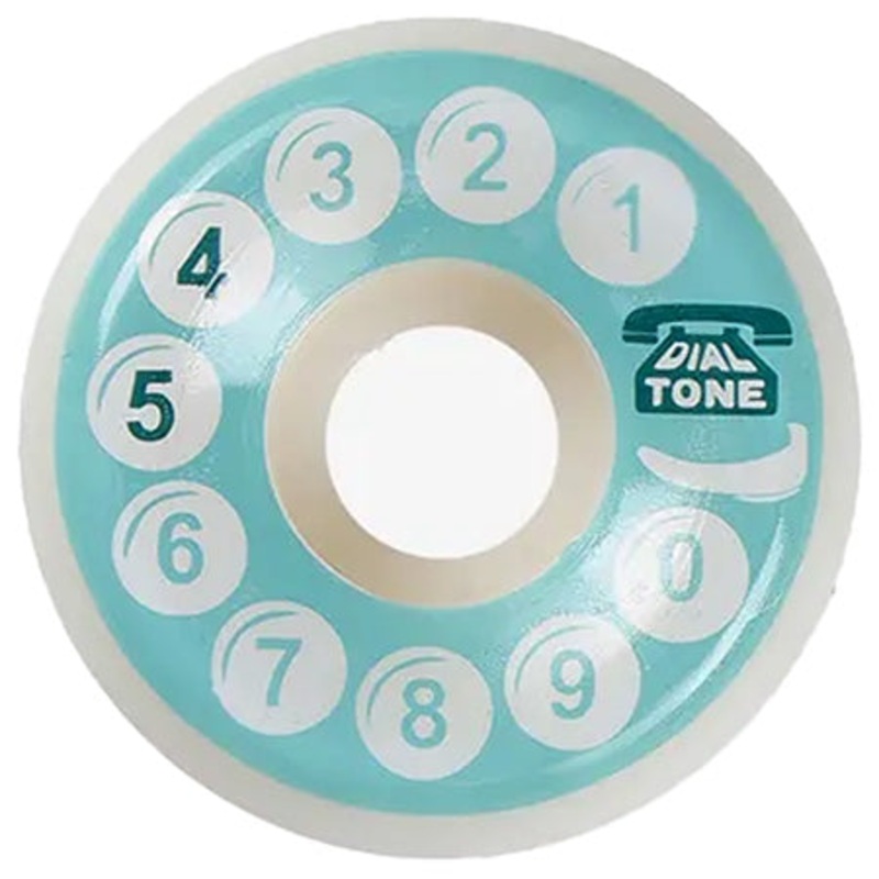 Dial Tone Rotary Conical 101a Wheels White/ Light Blue 54mm
