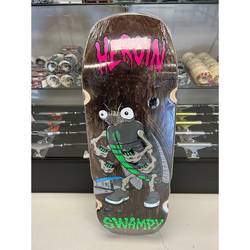 HEROIN SWAMPY BUG WHEEL WELLS SHAPED DECK 10.75
