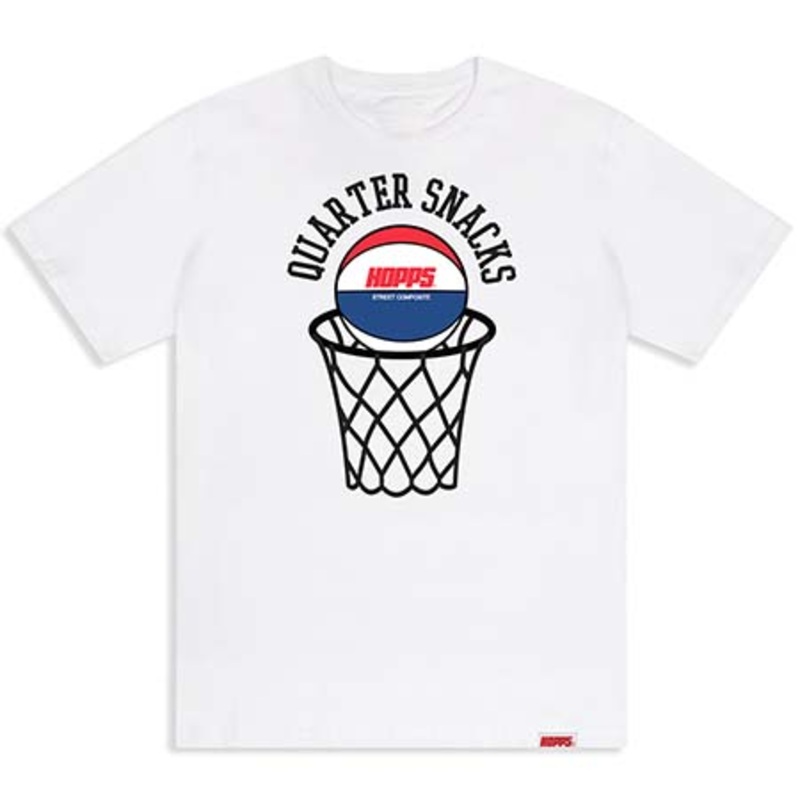 Hopps Hopps x Quartersnacks Street Composite T Shirt White Large