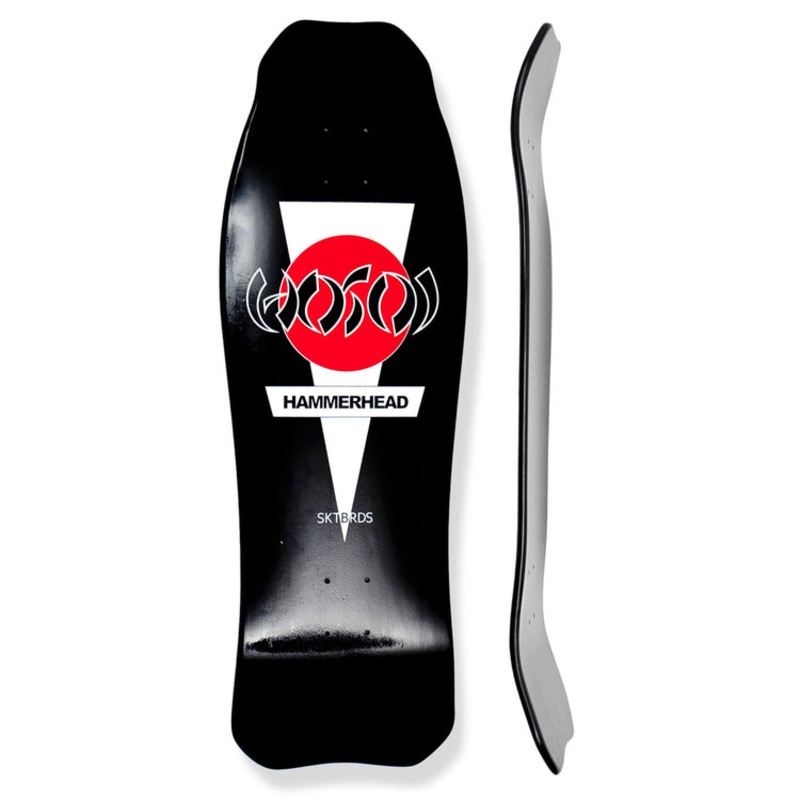 HOSOI Hammerhead Double Kick reissue skateboard deck 10.25″x31″- BLACK