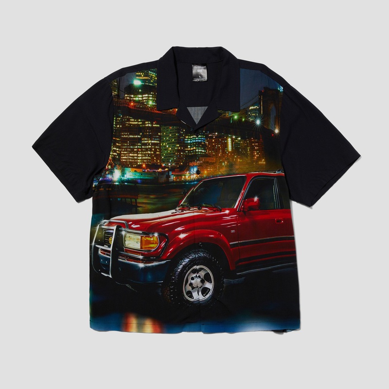 HUF x Land Cruiser Big City Resort Shirt Black Small
