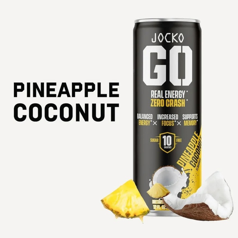 JOCKO GO ENERGY DRINKS – PINEAPPLE COCONUT