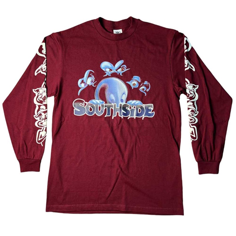 Kasper Glow Ink Maroon Longsleeve Tee Southside Skatepark SM