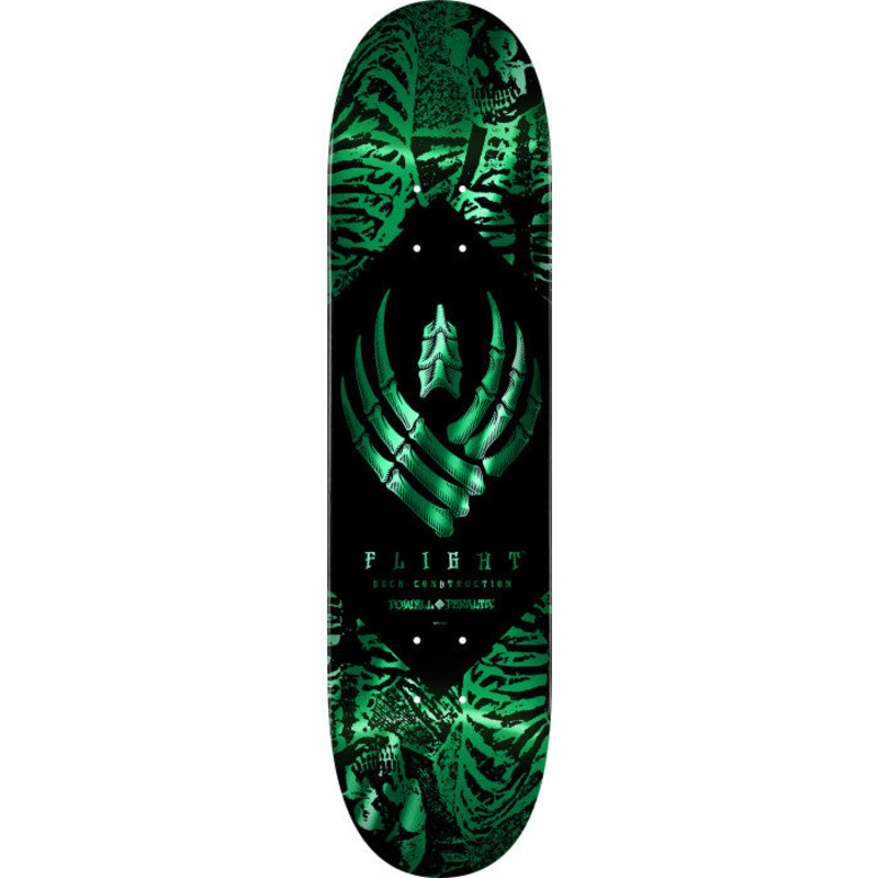 POWELL PERALTA SKELETON TEAL FOIL 8.13″ FLIGHT SKATEBOARD DECK