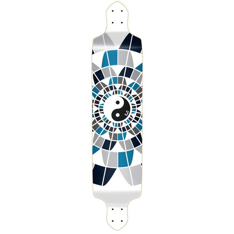 Punked Drop Down Yin Yang 41″ Longboard Deck Deck Only