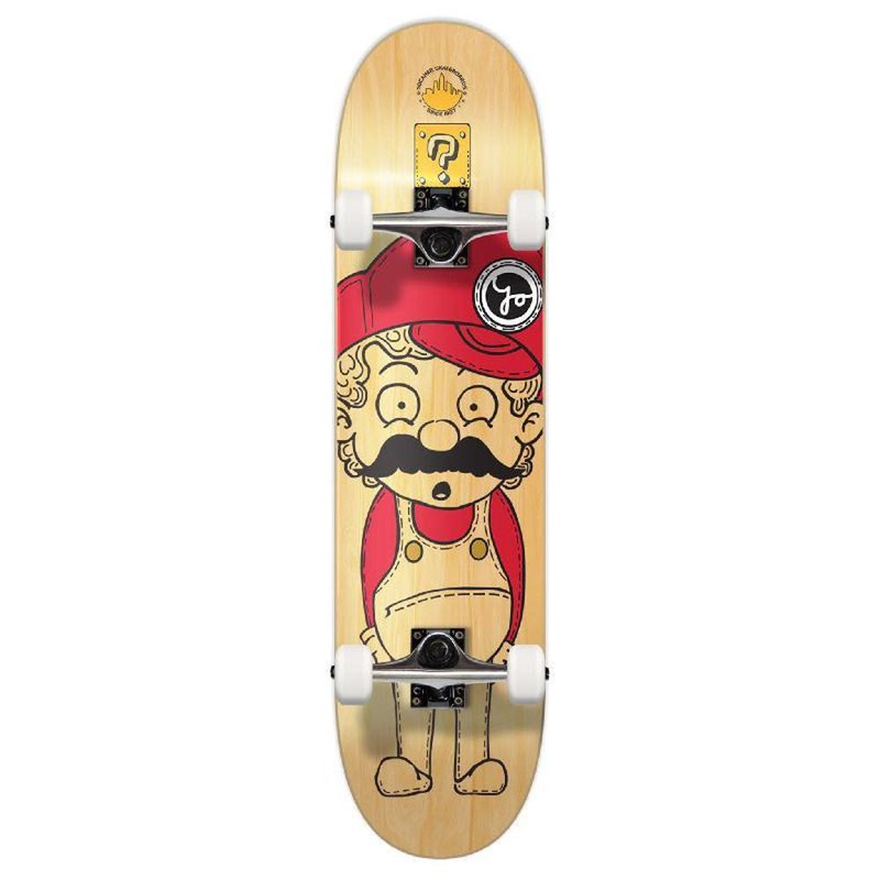 Punked Graphic Complete Skateboard – Retro Series – Stache Complete