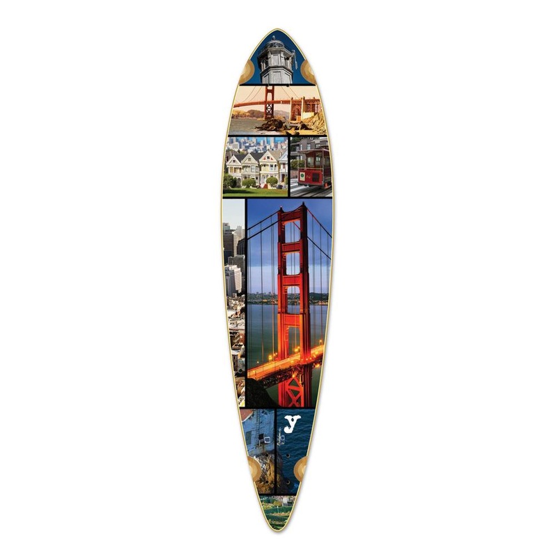 Punked Pintail San Francisco Longboard Deck Deck