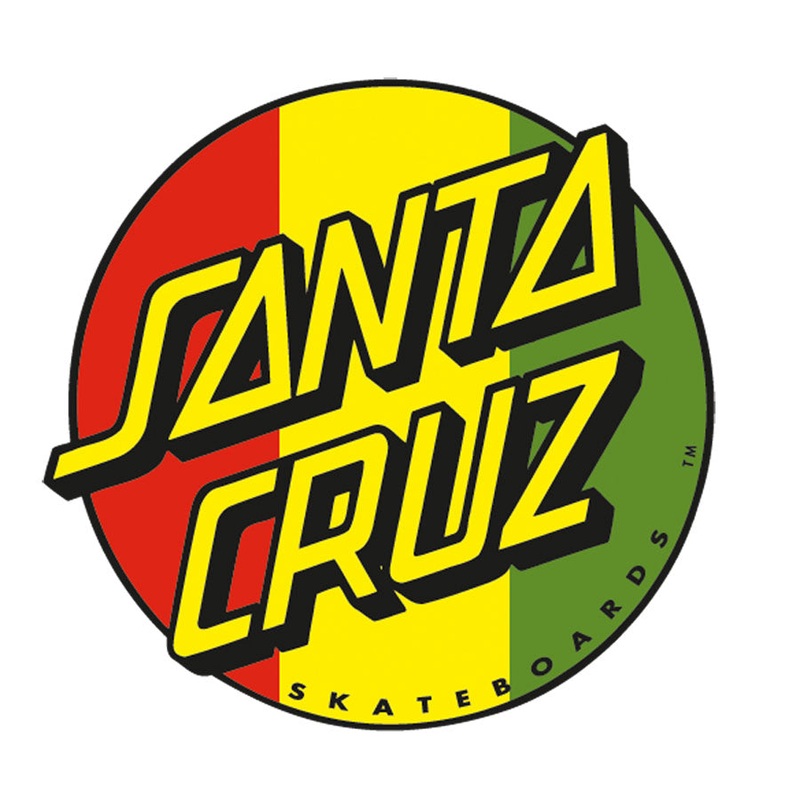 Rasta Dot 3in Santa Cruz Stickers (25 Pack) Red/Green/Yellow 3 in