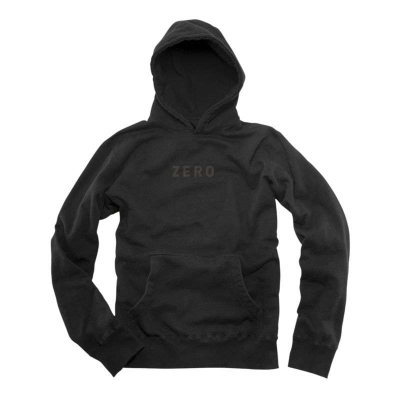 ZERO ARMY EMBROIDERED PULLOVER – BLACK S