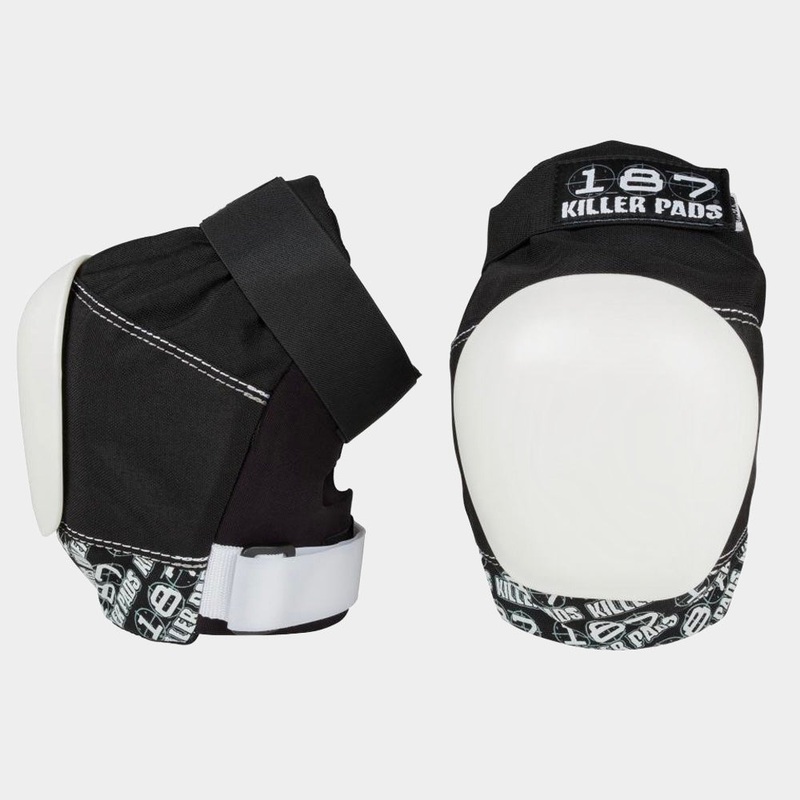 187 Killer Pads Pro Knee Pad  Black / White Adult XS