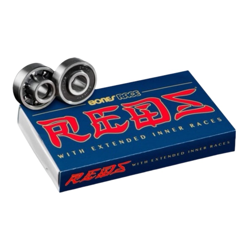BONES BEARINGS RACE REDS SKATEBOARD BEARINGS OS