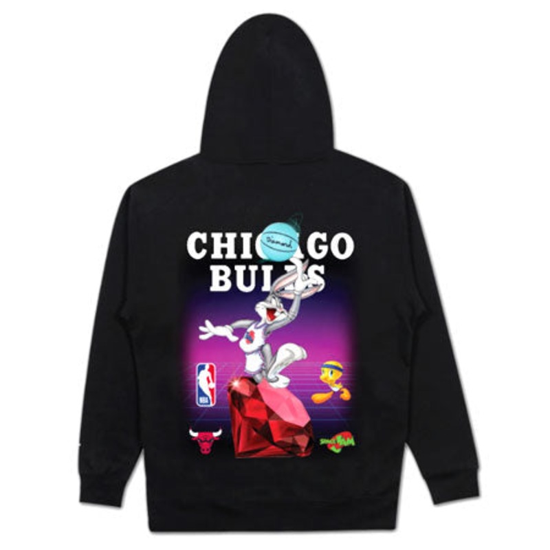 Diamond Diamond x Space Jam Chicago Bulls Hooded Sweatshirt Black Medium
